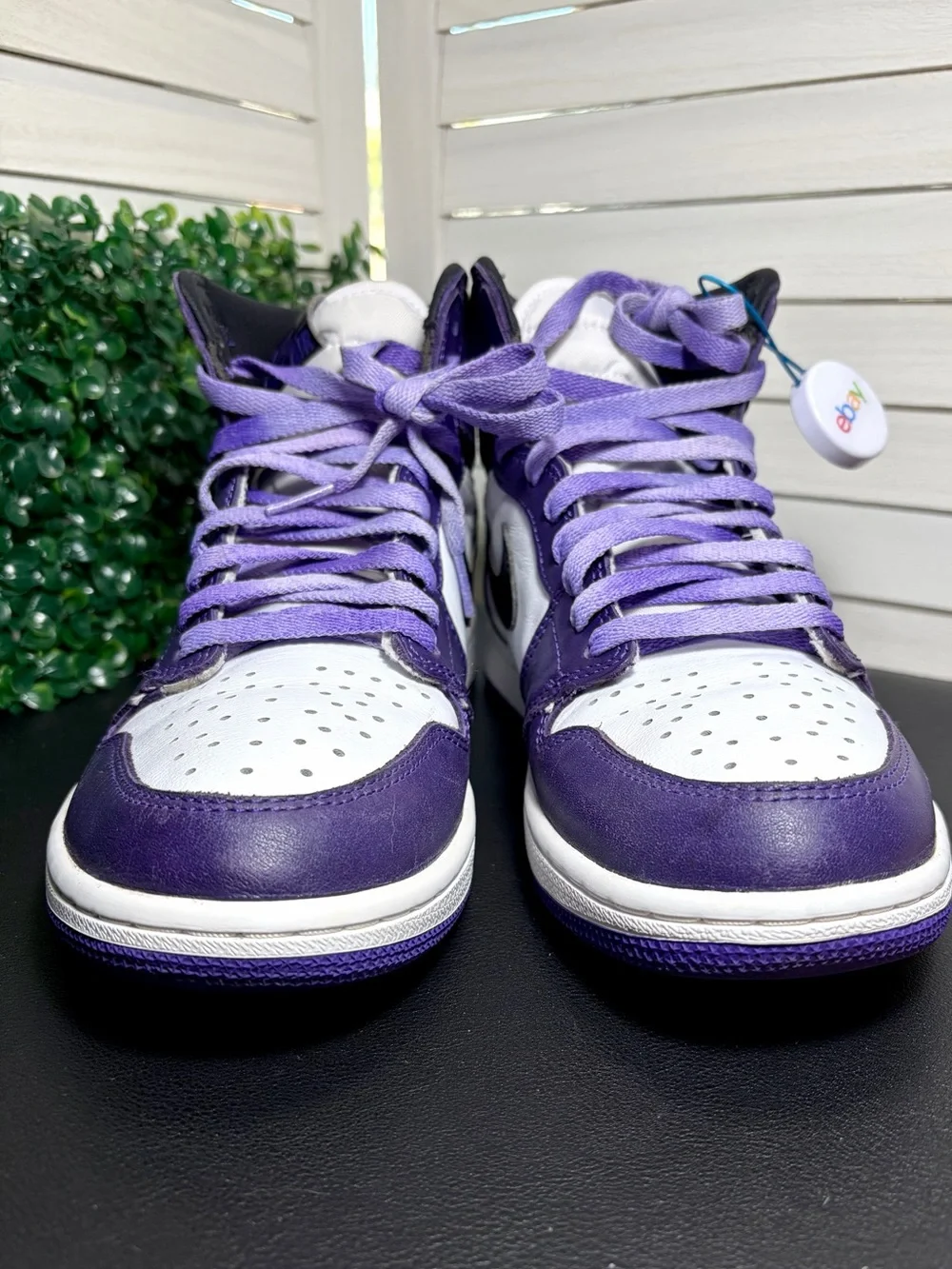 Nike Air Jordan 1 Retro High OG Court Purple 2.0 555088-500 Size 7.5 Used No Box